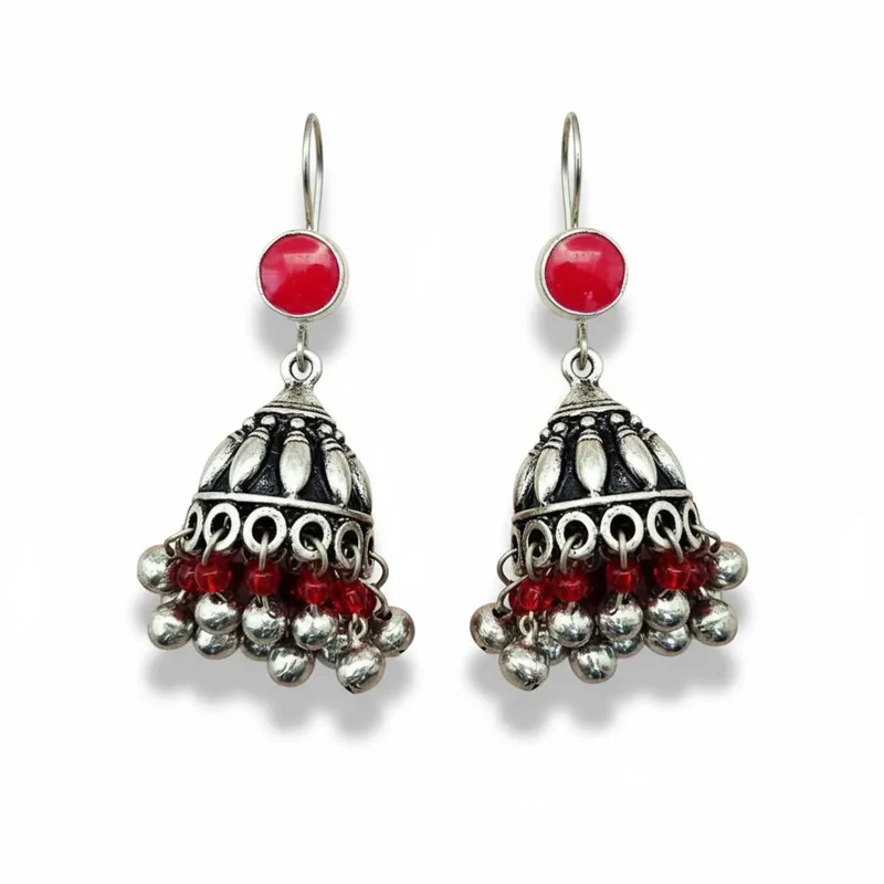 Afghani Earrings Jhumkas
