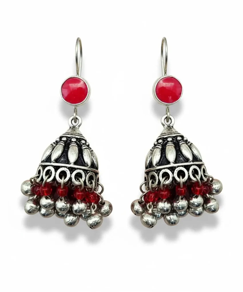 Afghani Earrings Jhumkas