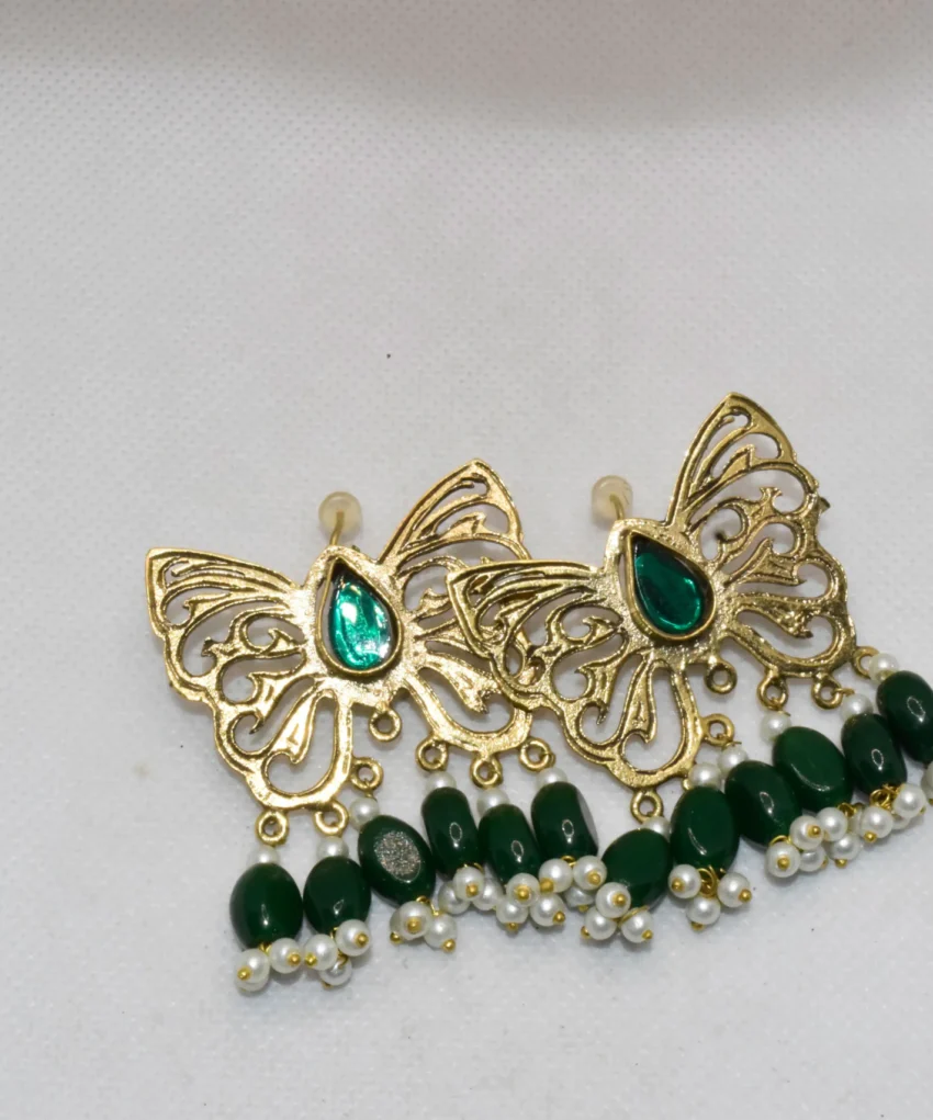 Antique Oxidized Butterfly Earrings (1)