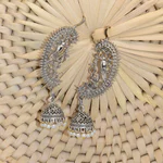 Antique Oxidized Peacock Ear Cuff