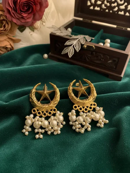 Chand Earrings in Gold