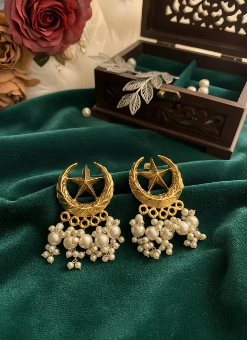 Chand Earrings in Gold