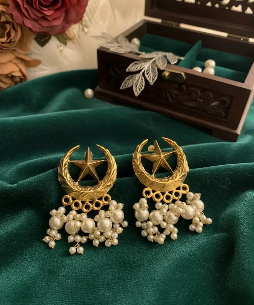 Chand Earrings in Gold