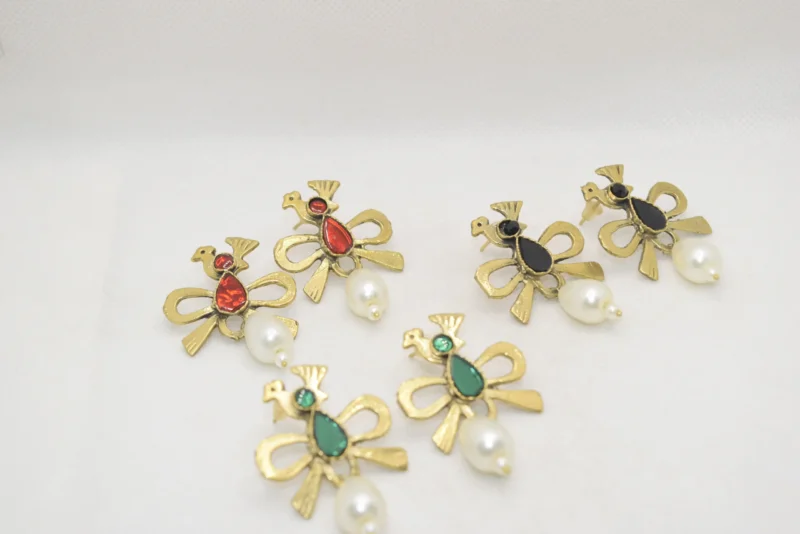 Cute Small Gold Earrings Designs 01