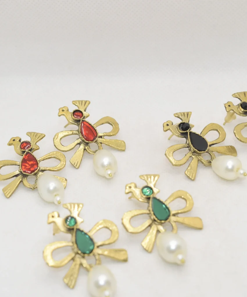 Cute Small Gold Earrings Designs 01