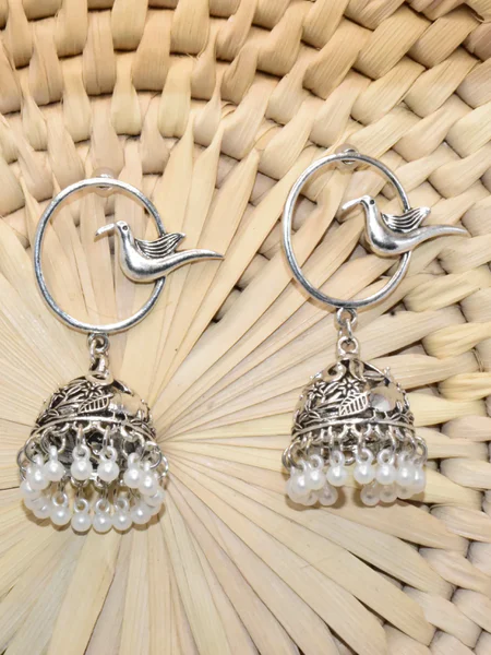 Silver Bird Bali Earrings