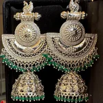 Emerald Green Statement Earrings