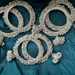 Gajra Silver Bangles - Metal Bangles