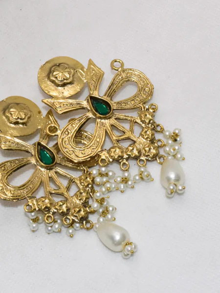 Gold Bow Earrings- Gold Earrings -02