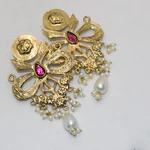 Gold Bow Earrings- Gold Earrings -02