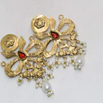 Gold Bow Earrings- Gold Earrings -02