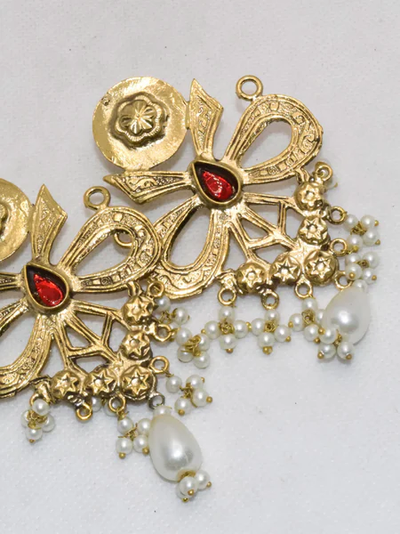 Gold Bow Earrings- Gold Earrings -02