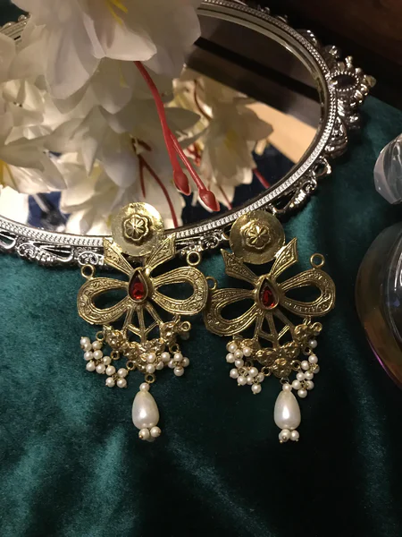 Gold Bow Earrings- Gold Earrings