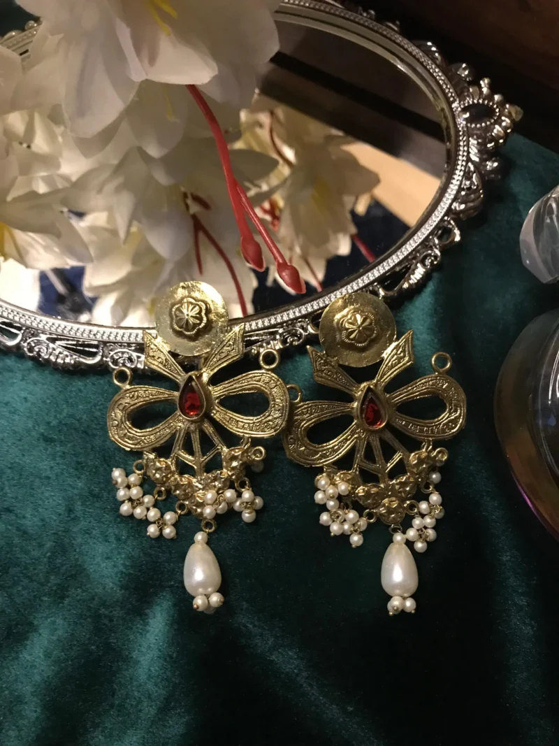 Gold Bow Earrings- Gold Earrings