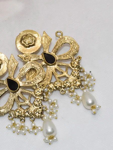 Gold Bow Earrings- Gold Earrings -02