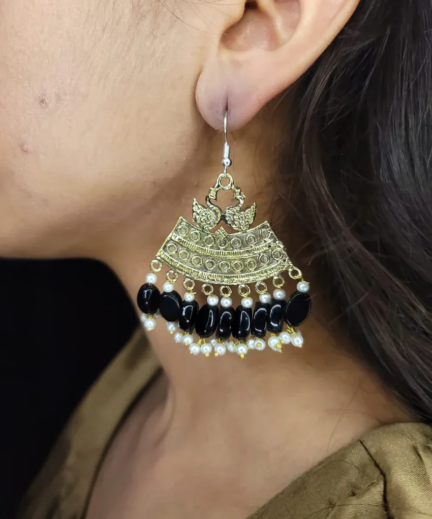 Gold Swan Earrings (4)