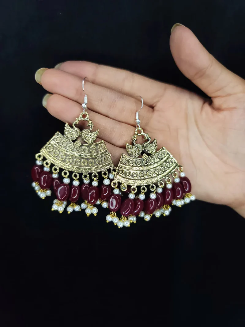 Gold Swan Earrings (4)