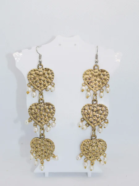 Gold Heart Earrings