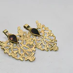 Leaf Shaped - Antique Earrings - Gold Earrings for Women