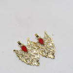 Leaf Shaped - Antique Earrings - Gold Earrings for Women -09