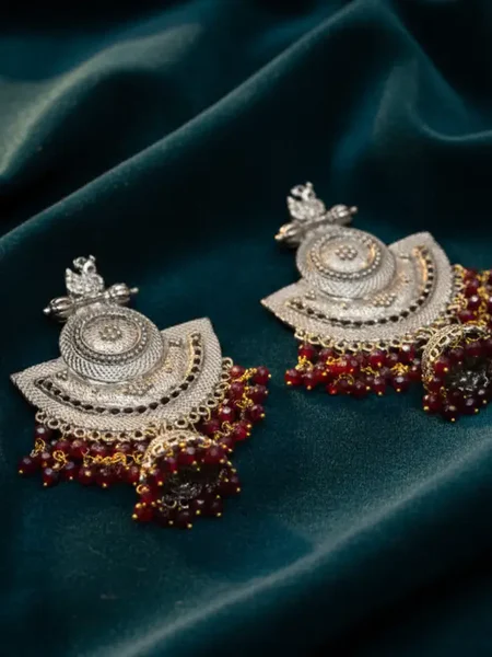 Magenta Statement Earrings