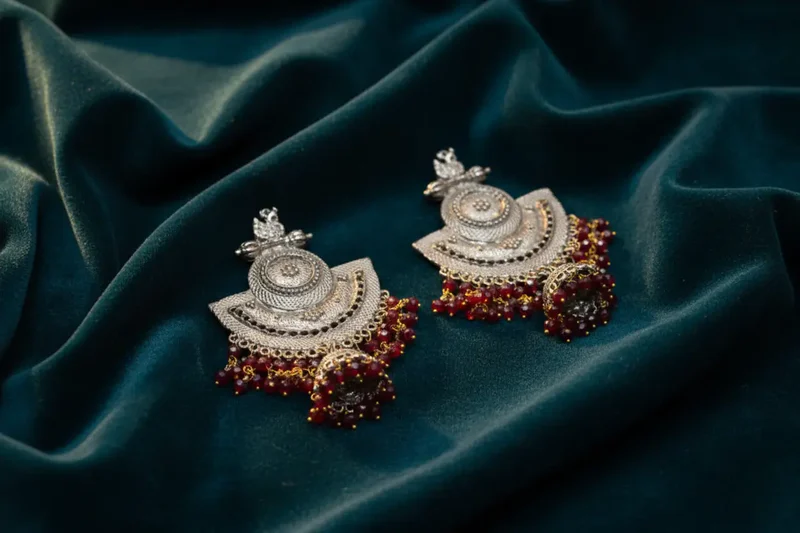 Magenta Statement Earrings