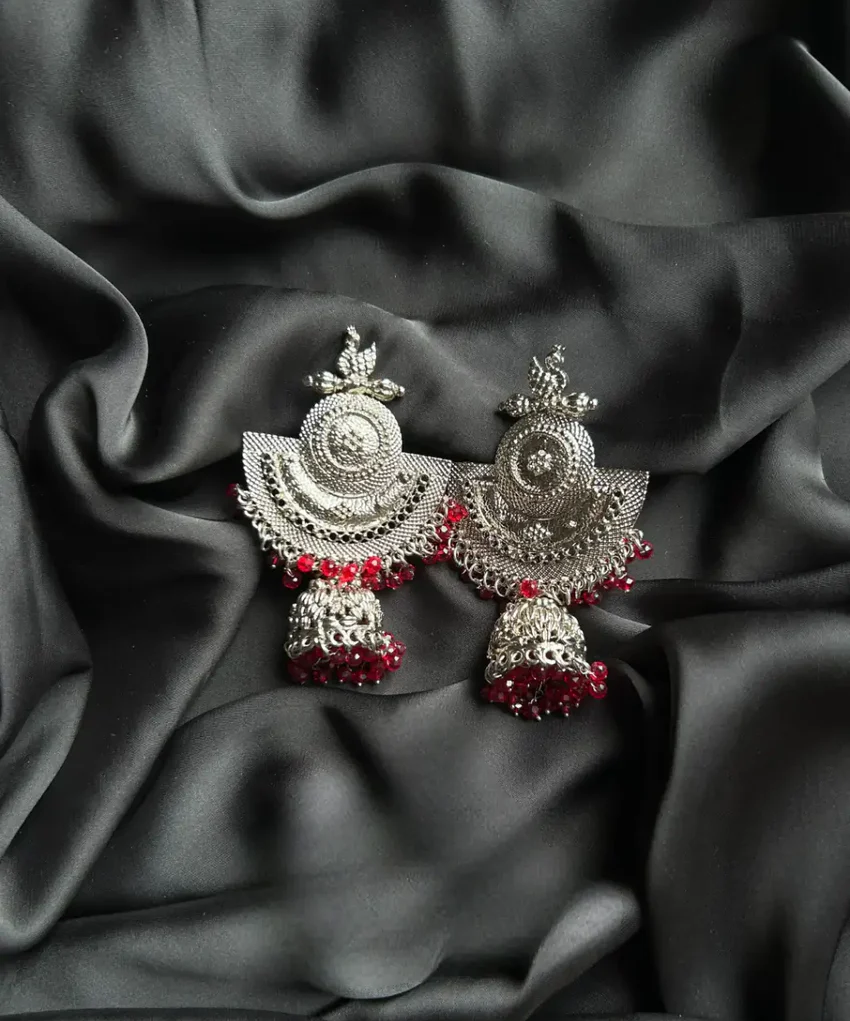 Magenta Statement Earrings