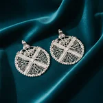 Mesh Circle Earrings