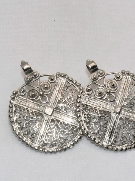 Mesh Circle Earrings