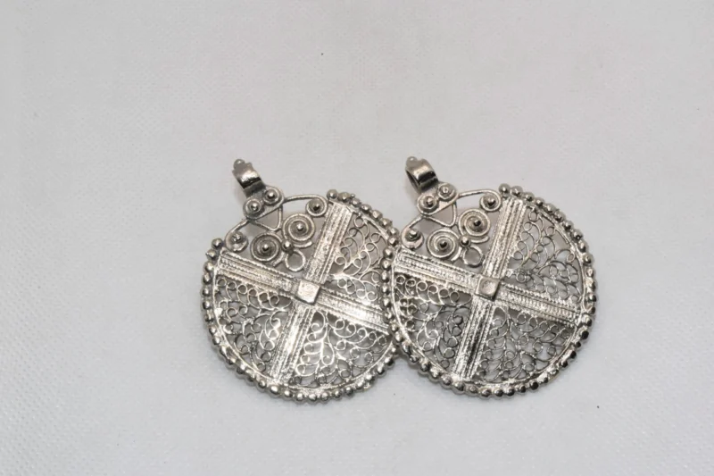 Mesh Circle Earrings