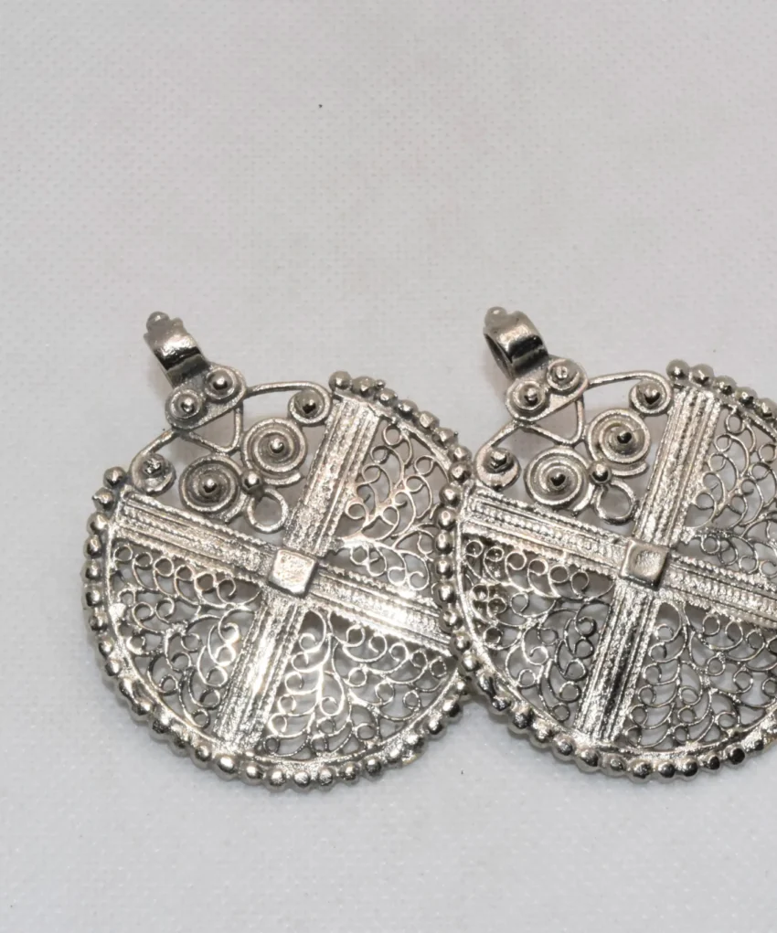 Mesh Circle Earrings