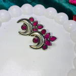 Moon Silver Stud Earrings