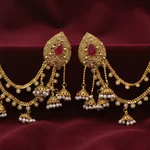 Pearl Shaped Jhumki Sahara Earrings