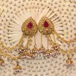 Pearl Shaped Jhumki Sahara Earrings