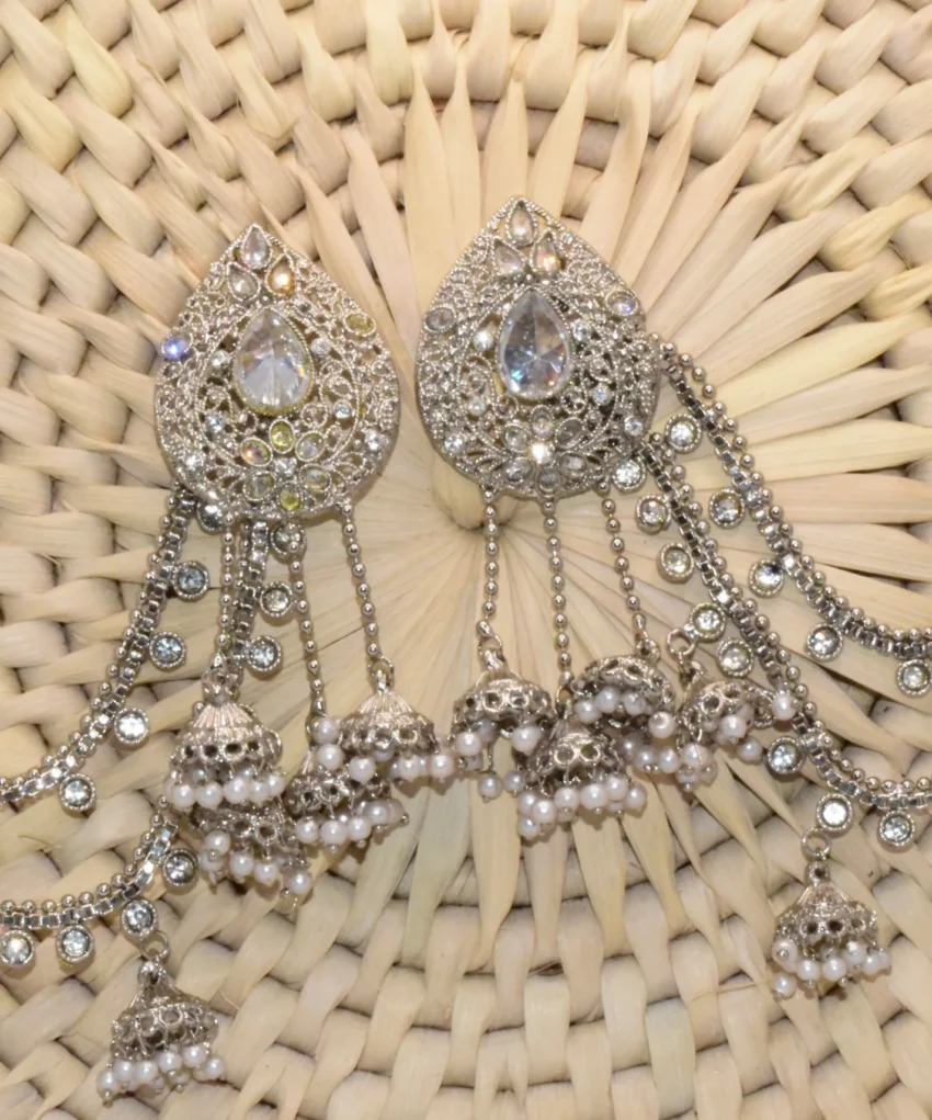 Pearl Shaped Jhumki Sahara Earrings