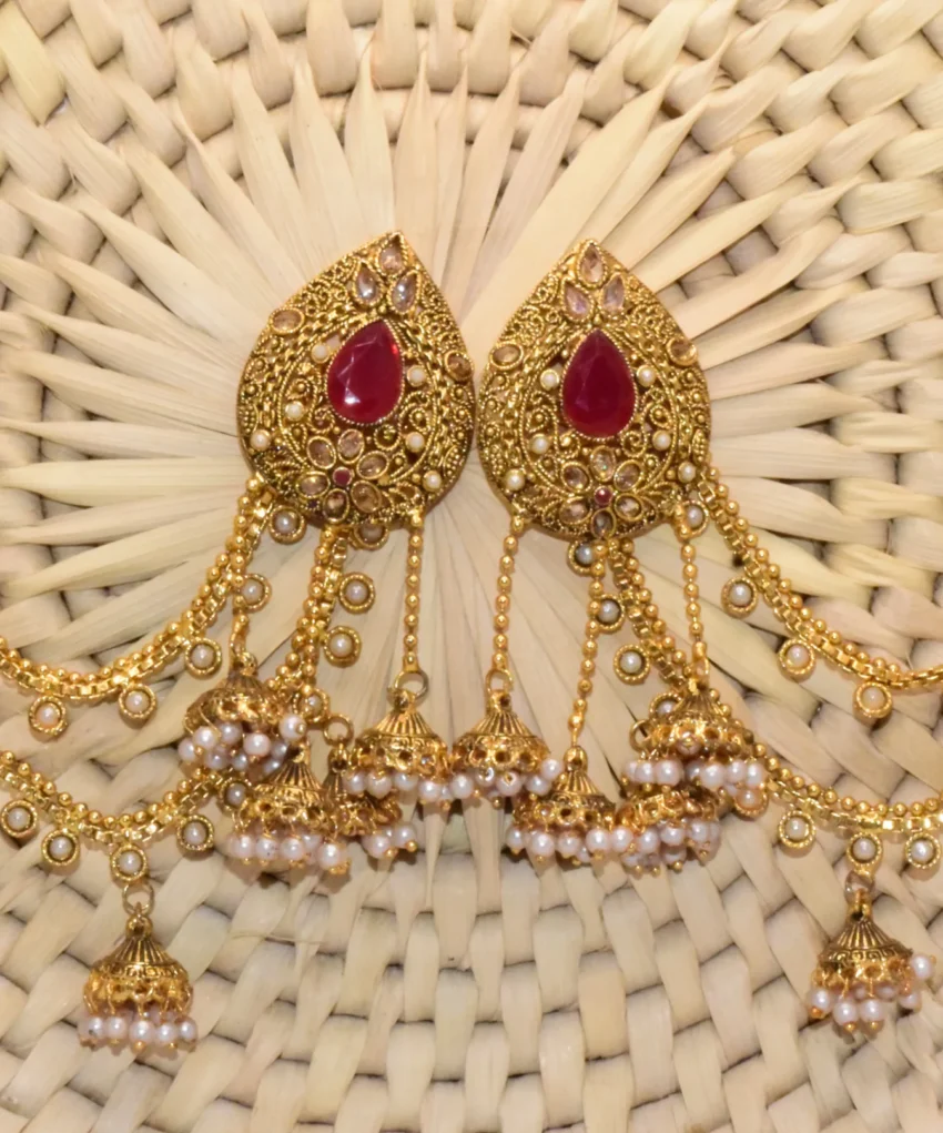 Pearl Shaped Jhumki Sahara Earrings