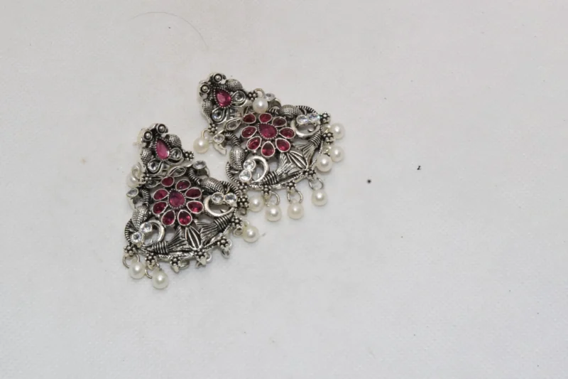 Silver Antique Earrings - Drop Earrings -01