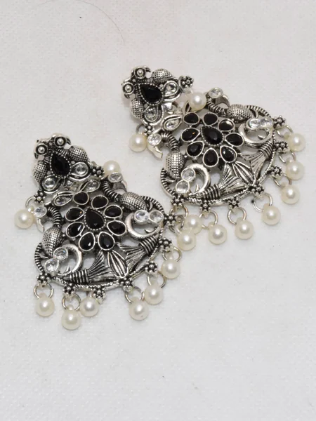 Silver Antique Earrings - Drop Earrings -01