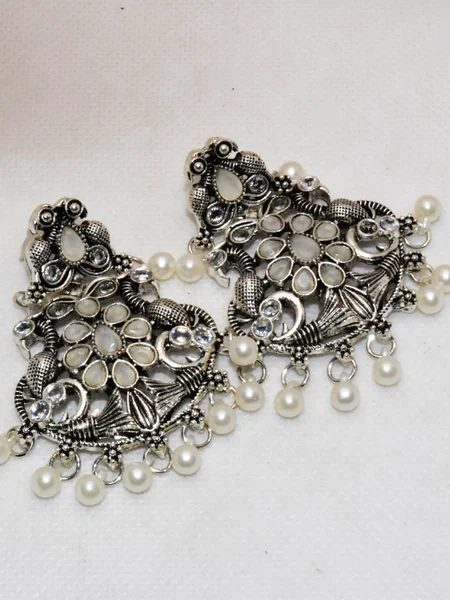 Silver Antique Earrings - Drop Earrings -01