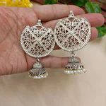 Silver Circle Earrings
