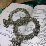 Gajra Silver Bangles - Metal Bangles