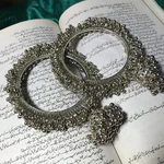 Gajra Silver Bangles - Metal Bangles