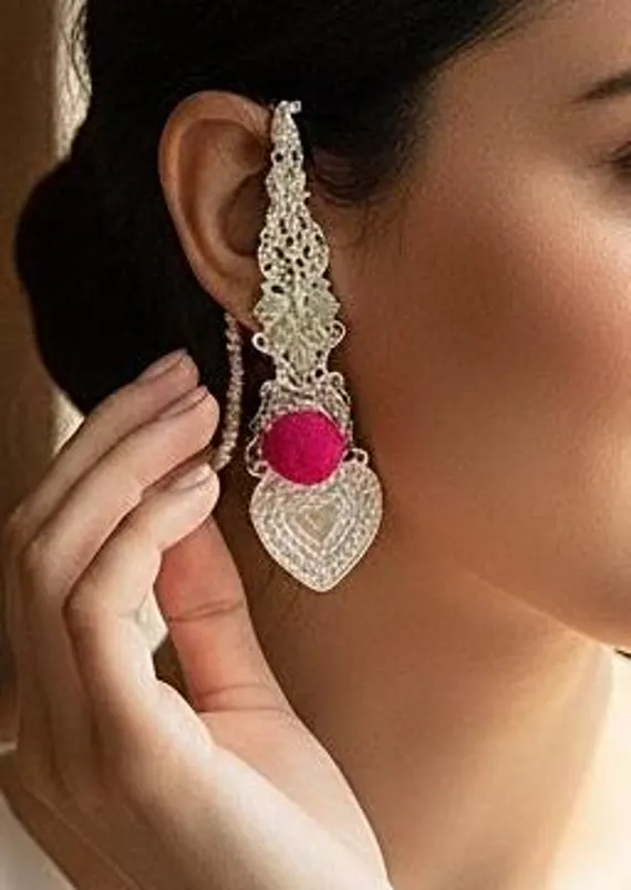 Silver Ear Cuff Earrings