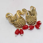 Silver Peacock Earrings 03