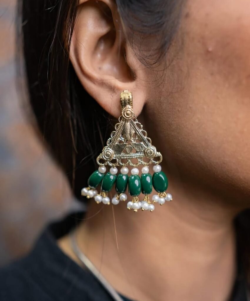 Small Triangle Earrings