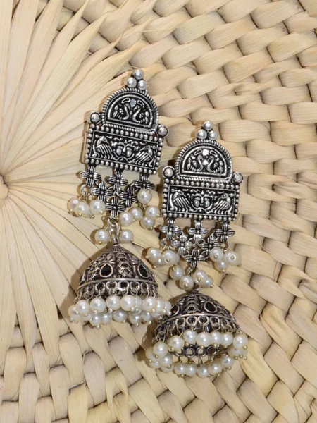 Swan Love Silver Earrings