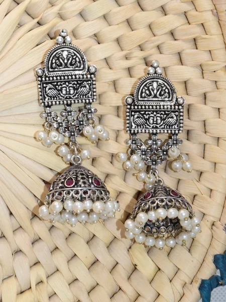 Swan Love Silver Earrings