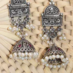 Swan Love Silver Earrings