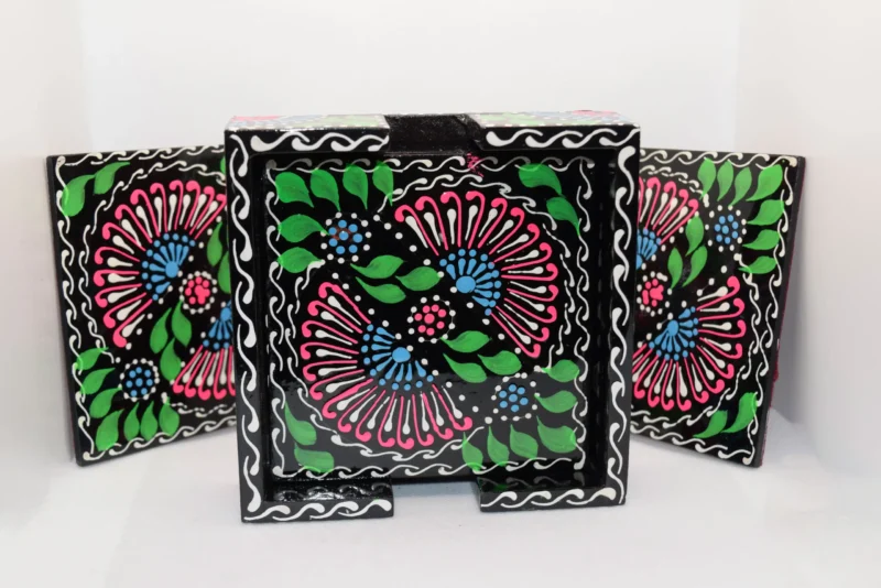 Wooden Tea Coaster - Hand Painted (1)