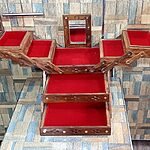 Antique Wooden Jewelry Box